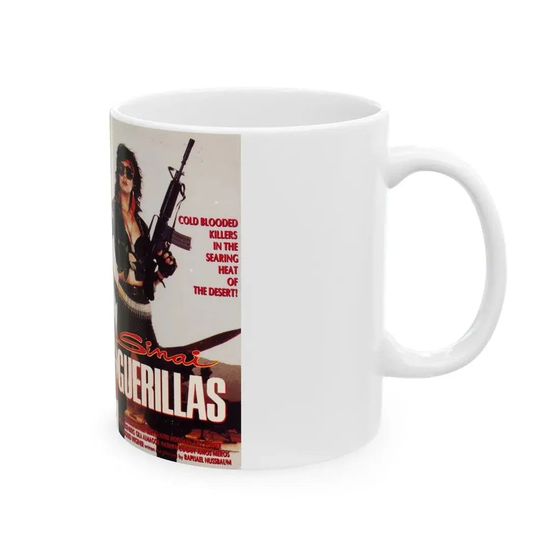SINAI GUERILLAS (VHS COVER) - White Coffee Mug - Go Mug Yourself