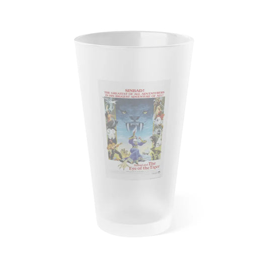 SINBAD AND THE EYE OF THE TIGER 1977 Movie Poster - Frosted Pint Glass 16oz-Go Mug Yourself