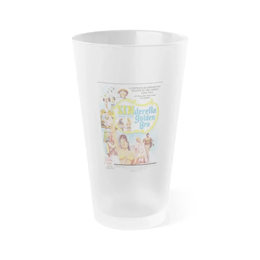 SINDERELLA AND THE GOLDEN BRA 1964 Movie Poster - Frosted Pint Glass 16oz Default Title - Go Mug Yourself