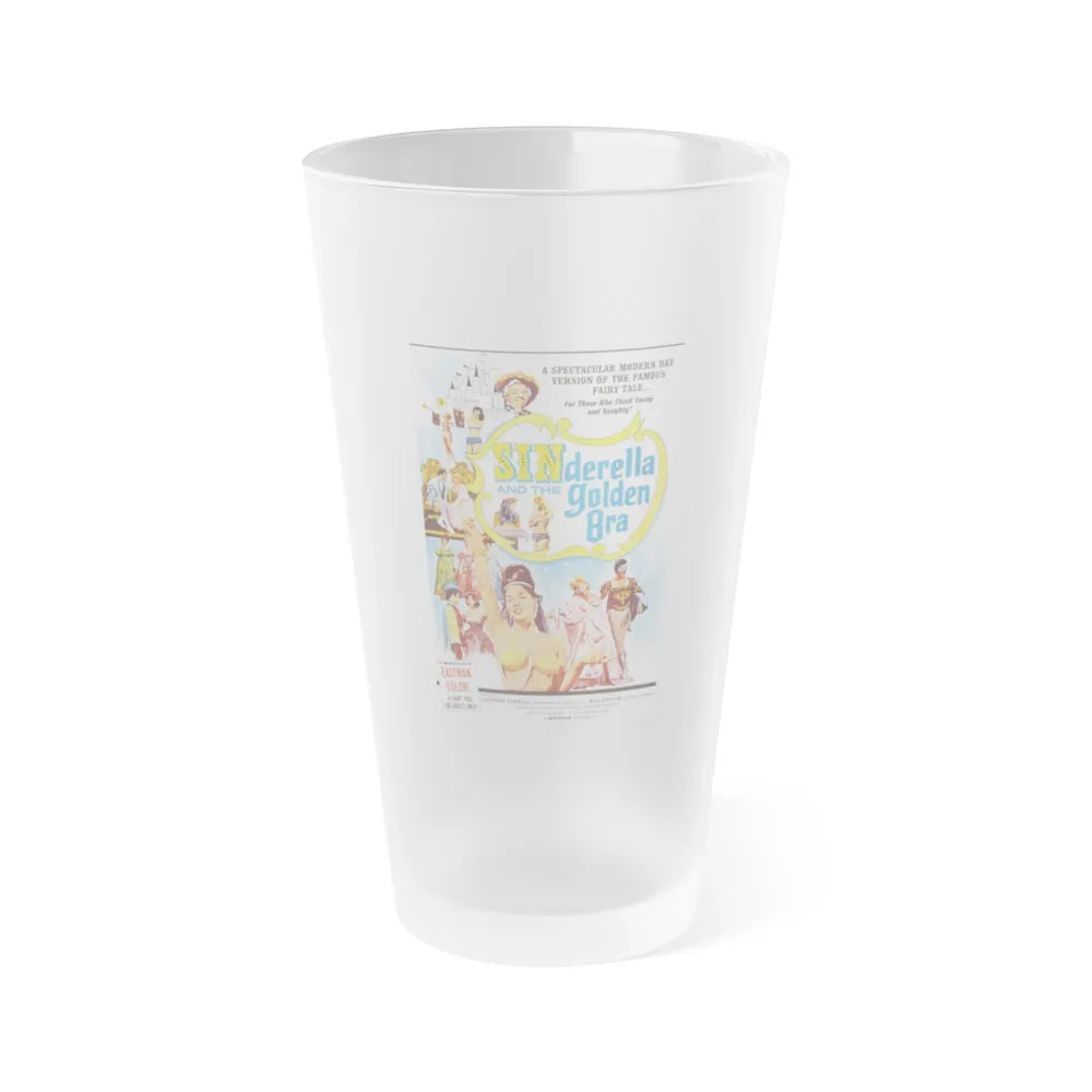 SINDERELLA AND THE GOLDEN BRA 1964 Movie Poster - Frosted Pint Glass 16oz-Go Mug Yourself