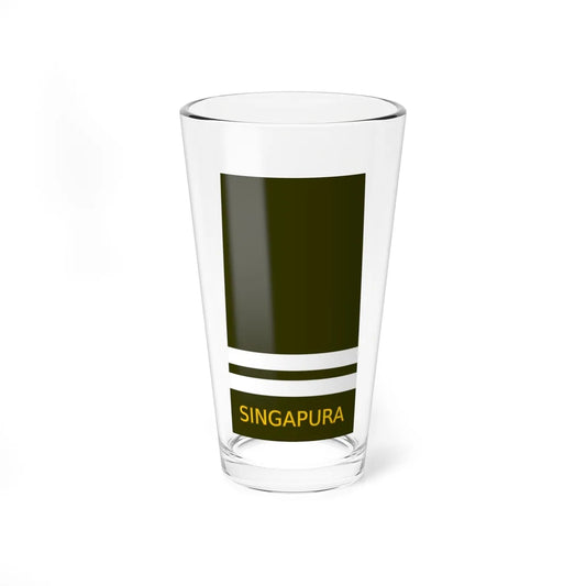 Singapore Army OF 2D (Singapore) (Military Rank) Pint Glass 16oz 16oz - Go Mug Yourself