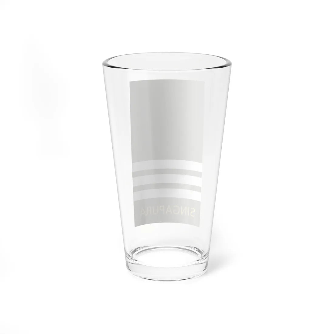 Singapore Army OF 3D (Singapore) (Military Rank) Pint Glass 16oz - Go Mug Yourself