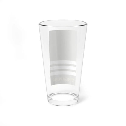 Singapore Army OF 3D (Singapore) (Military Rank) Pint Glass 16oz - Go Mug Yourself