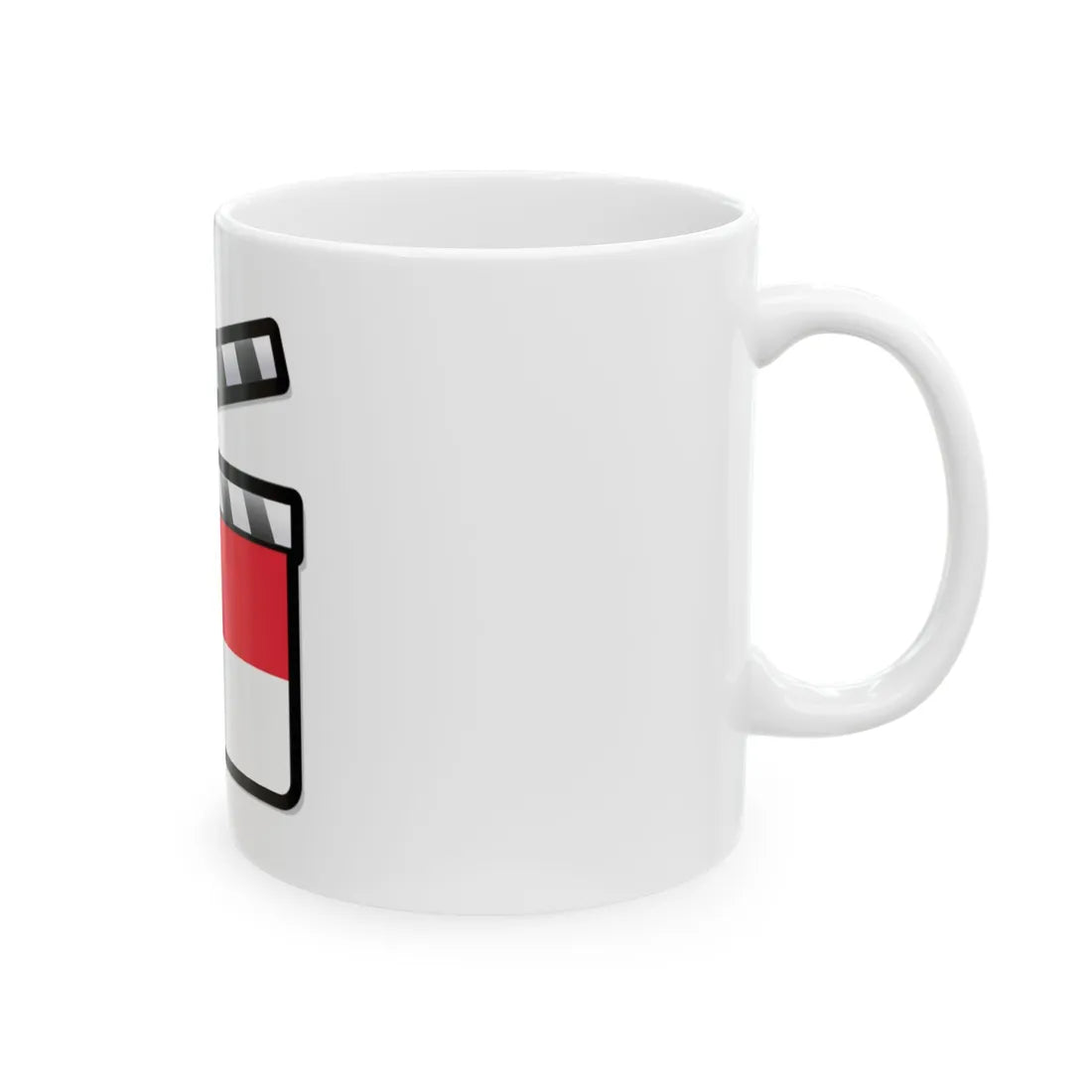 Singapore film clapperboard (Singapore) White Coffee Mug - Go Mug Yourself