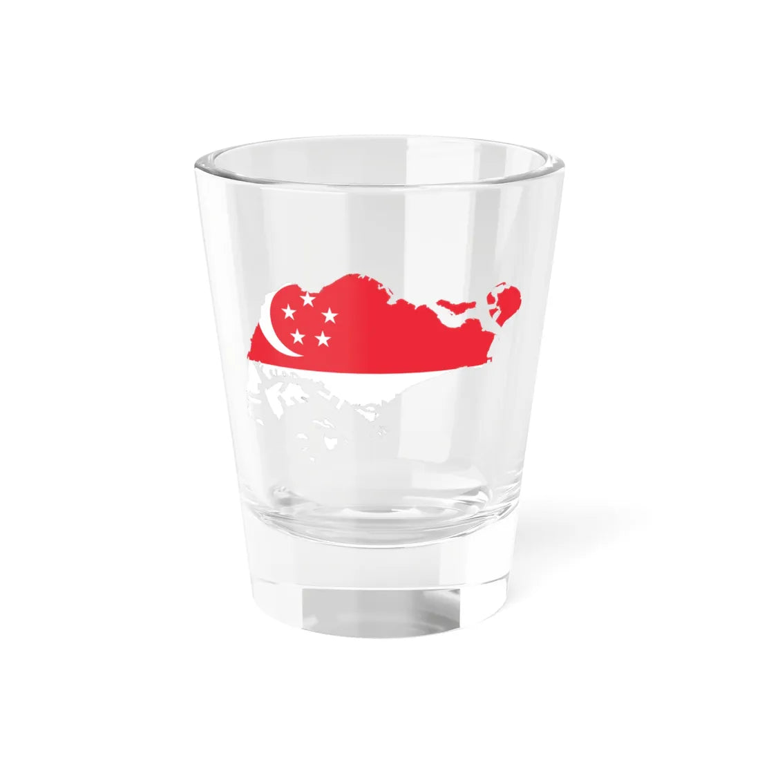 Singapore-Flagmap (Singapore) Shot Glass 1.5oz 1.5oz - Go Mug Yourself