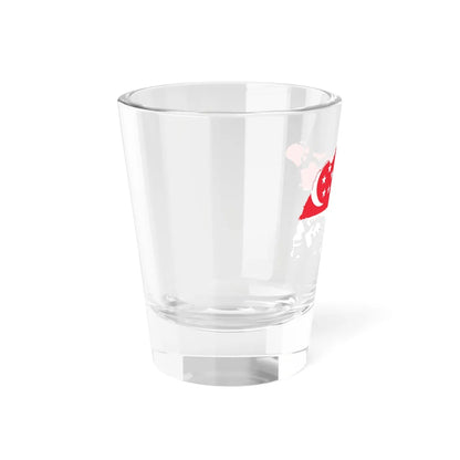 Singapore-Flagmap (Singapore) Shot Glass 1.5oz - Go Mug Yourself