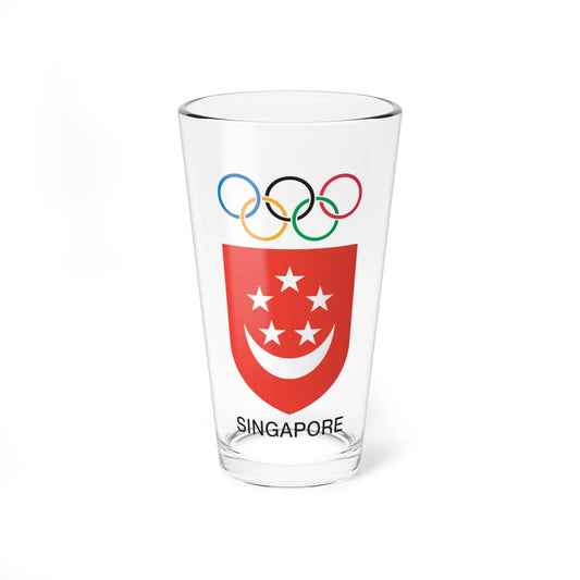 Singapore National Olympic Council logo (Singapore) (Coat of Arms) Pint Glass 16oz 16oz - Go Mug Yourself