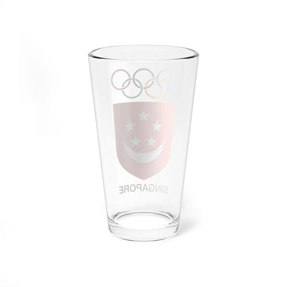 Singapore National Olympic Council logo (Singapore) (Coat of Arms) Pint Glass 16oz - Go Mug Yourself