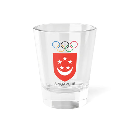 Singapore National Olympic Council logo (Singapore) (Coat of Arms) Shot Glass 1.5oz 1.5oz - Go Mug Yourself