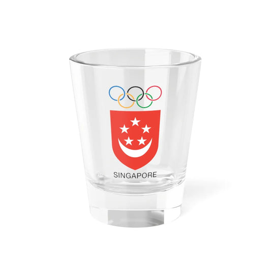 Singapore National Olympic Council logo (Singapore) (Coat of Arms) Shot Glass 1.5oz 1.5oz - Go Mug Yourself