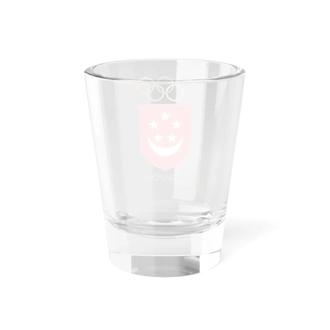 Singapore National Olympic Council logo (Singapore) (Coat of Arms) Shot Glass 1.5oz - Go Mug Yourself
