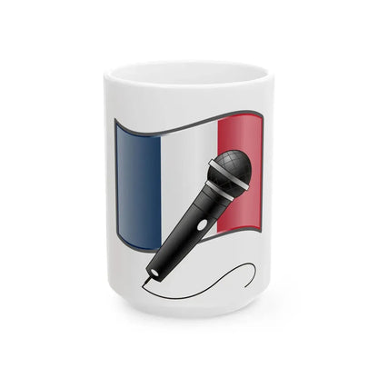 Singer of France (France) White Coffee Mug 15oz - Go Mug Yourself