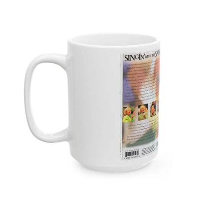 SINGIN WITH THE SAINTS (VHS COVER) - White Coffee Mug-Go Mug Yourself