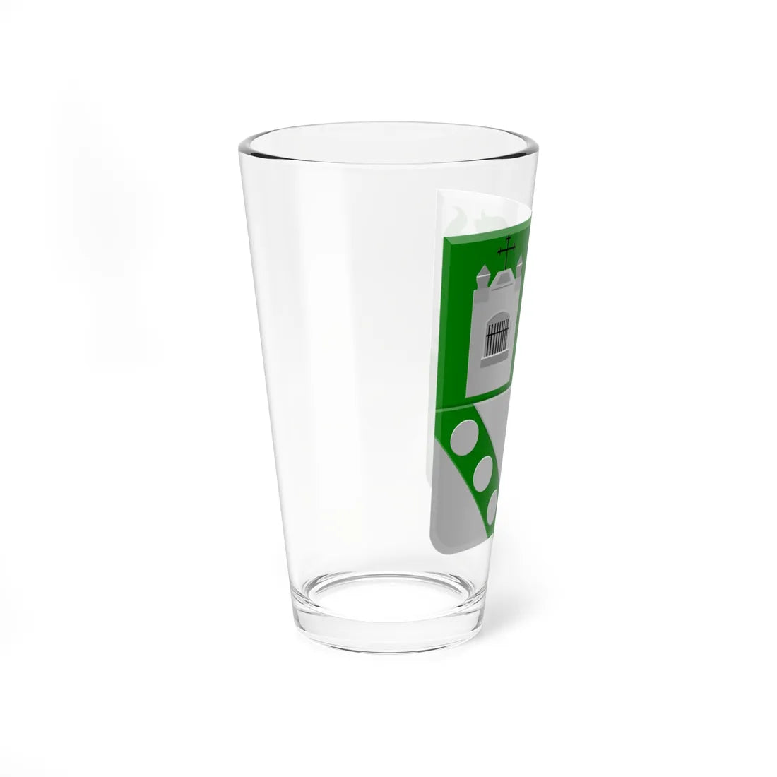 Sint-Agatha-Berchem wapen (Belgium) (Coat of Arms) Pint Glass 16oz - Go Mug Yourself