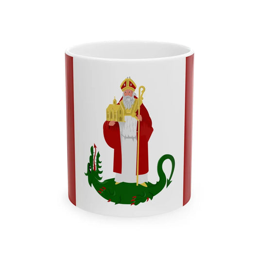 Sint-Amands vlag (Belgium) White Coffee Mug 11oz - Go Mug Yourself