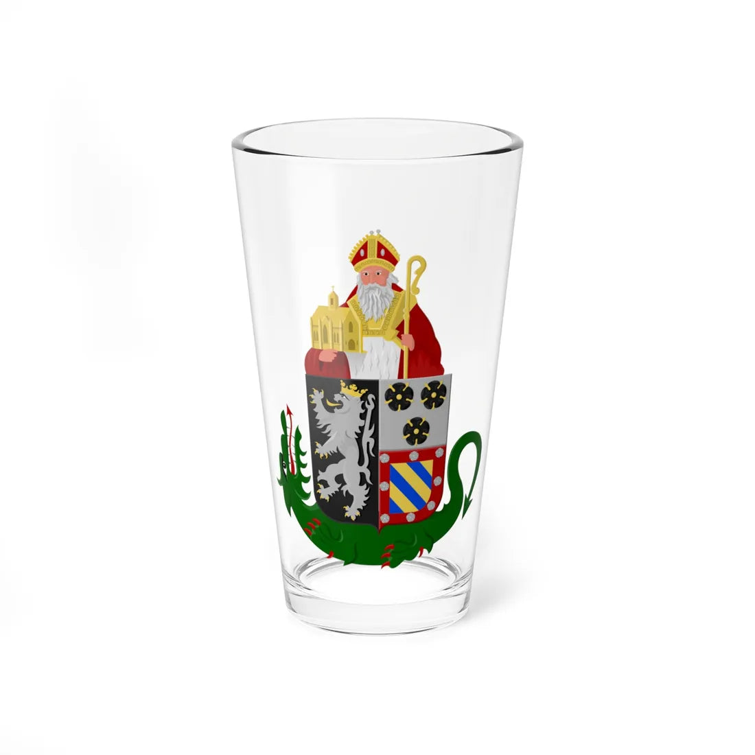 Sint-Amands wapen (Belgium) (Coat of Arms) Pint Glass 16oz 16oz - Go Mug Yourself