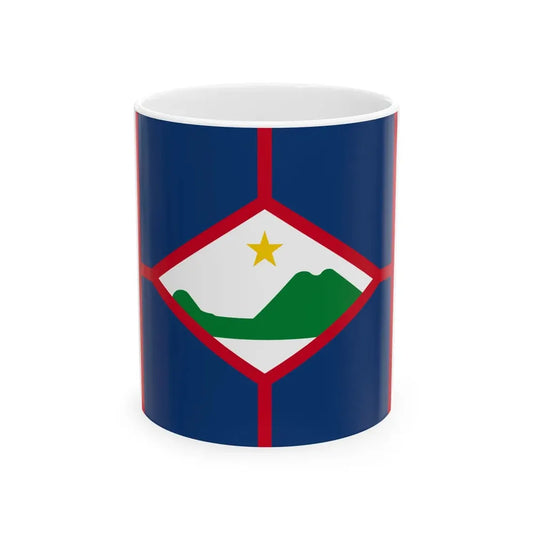 Sint Eustatius Icon (Netherlands) White Coffee Mug 11oz - Go Mug Yourself