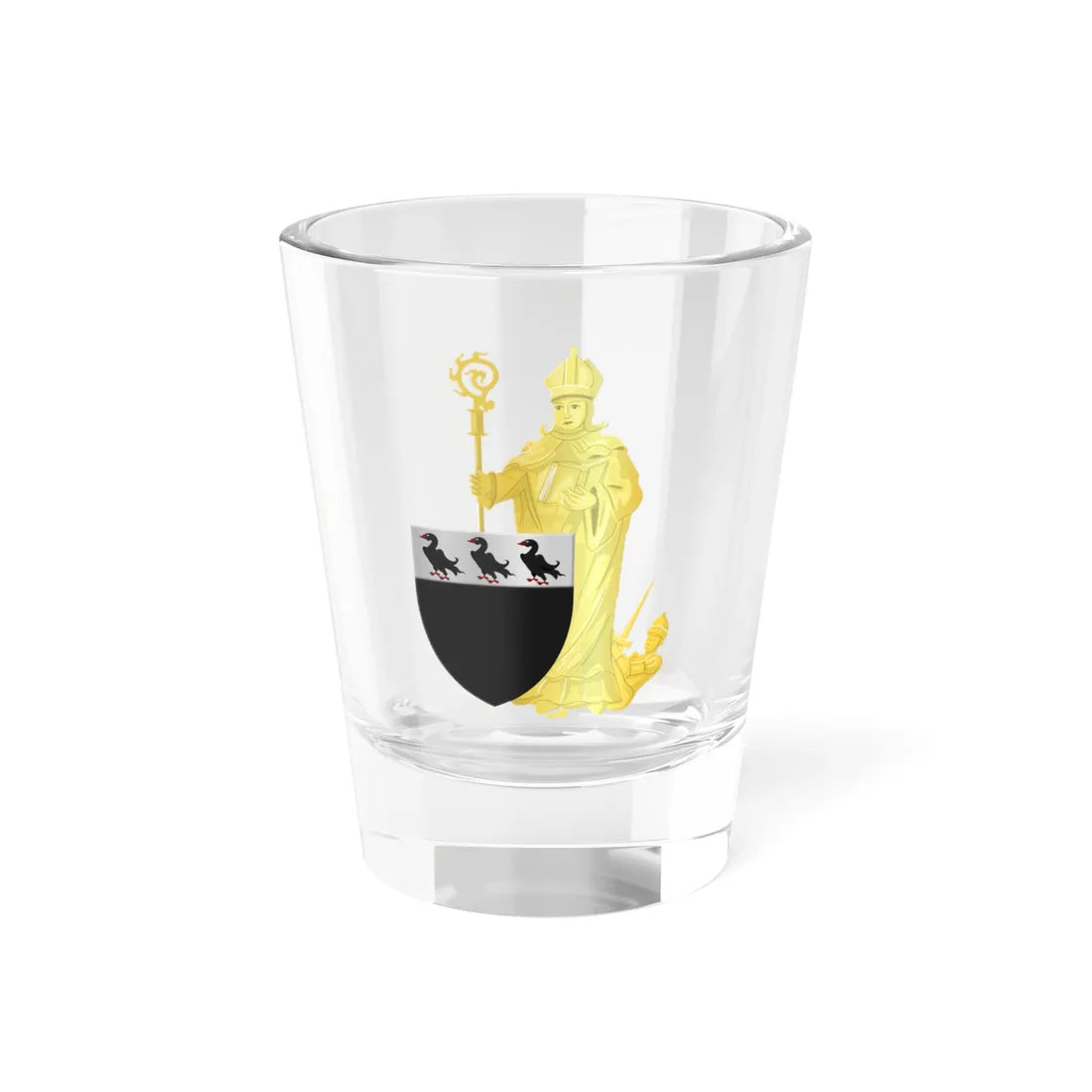 Sint-Lambrechts-Woluwe wapen (Belgium) (Coat of Arms) Shot Glass 1.5oz 1.5oz - Go Mug Yourself