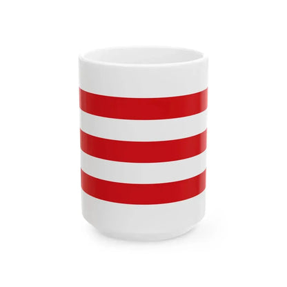 Sint-Lievens-Houtem Flag (Belgium) White Coffee Mug 15oz - Go Mug Yourself