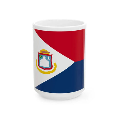 Sint Maarten Icon (Netherlands) White Coffee Mug 15oz - Go Mug Yourself