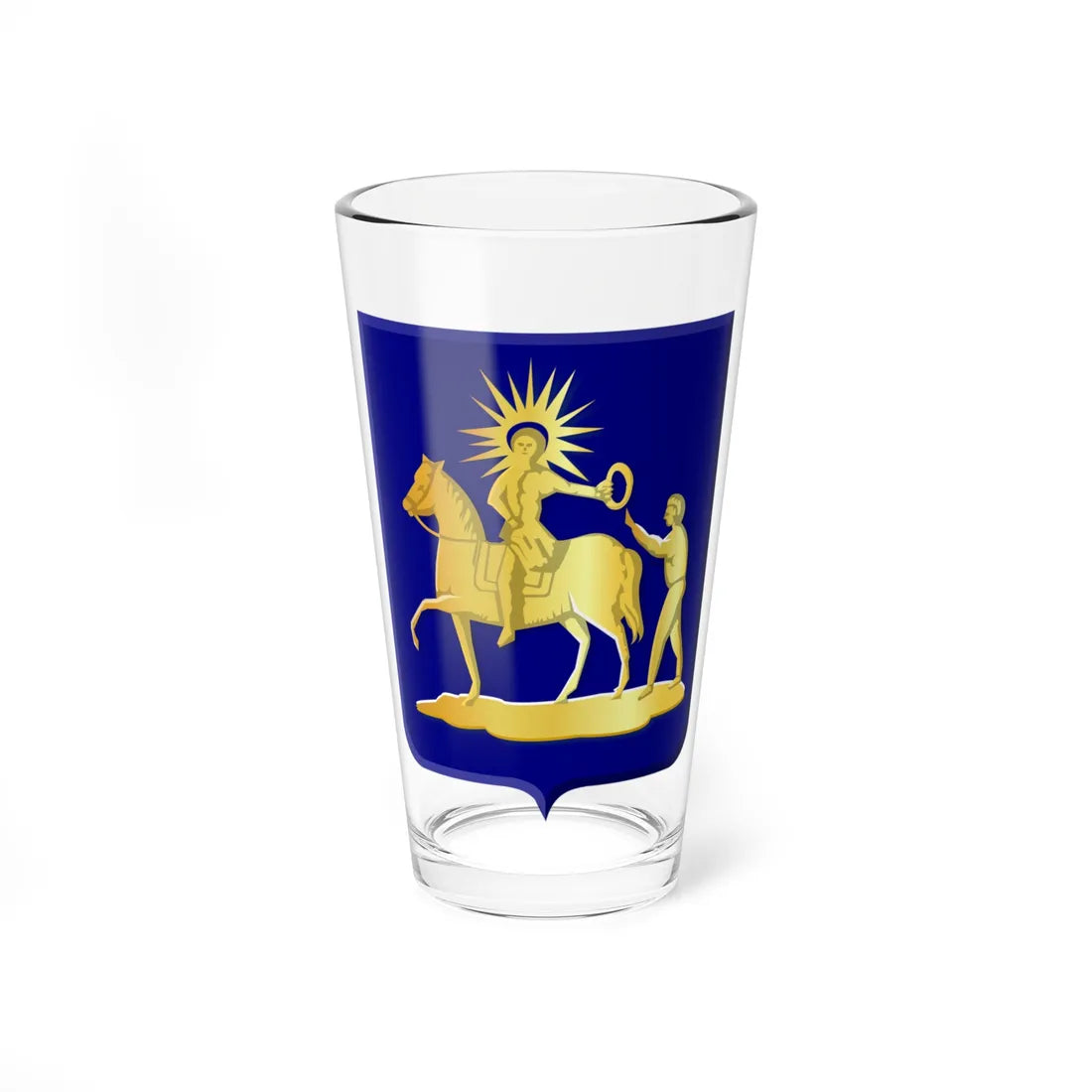 Sint Maarten wapen (Netherlands) (Coat of Arms) Pint Glass 16oz 16oz - Go Mug Yourself