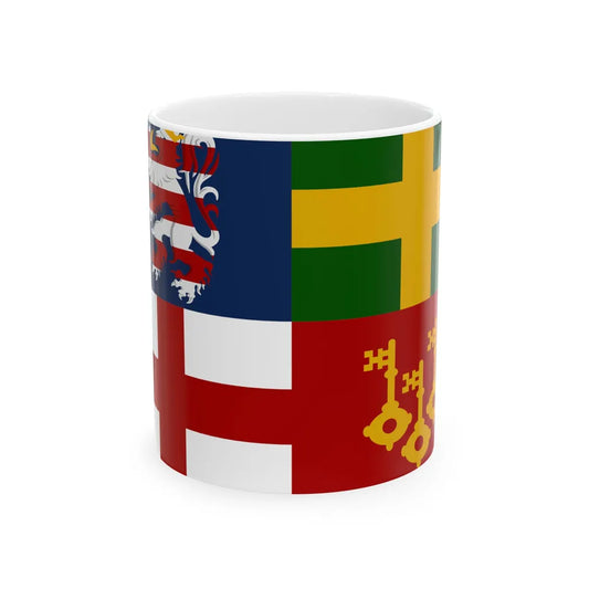 Sint-Martens-Latem vlag (Belgium) White Coffee Mug 11oz - Go Mug Yourself