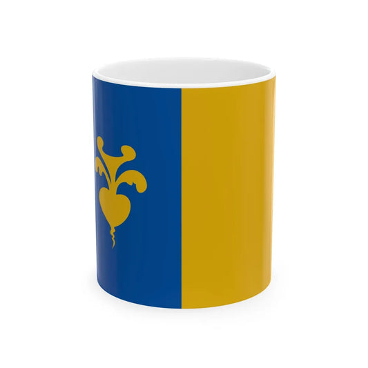 Sint-Niklaas vlag (Belgium) White Coffee Mug 11oz - Go Mug Yourself
