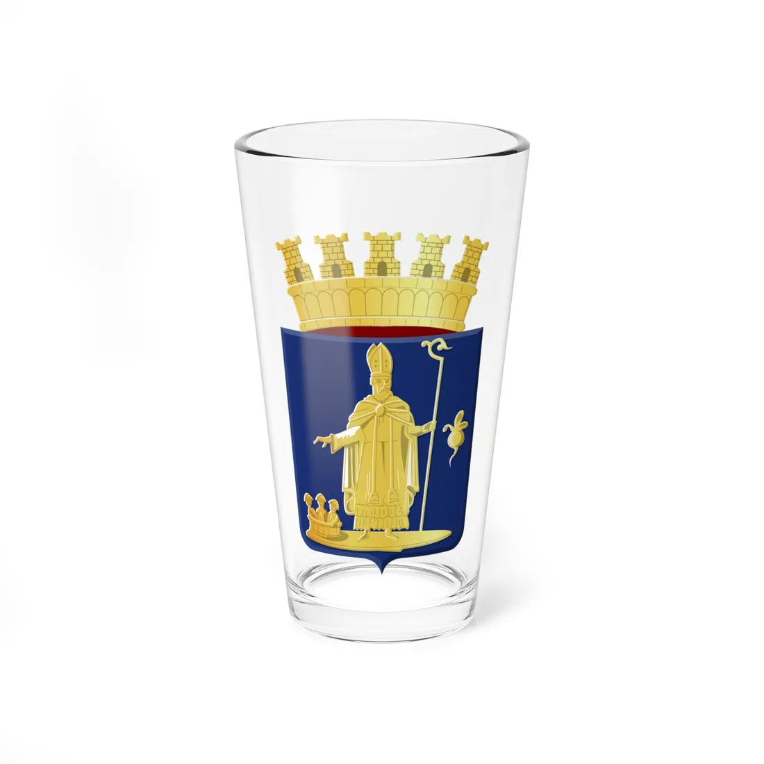 Sint-Niklaas wapen (Belgium) (Coat of Arms) Pint Glass 16oz 16oz - Go Mug Yourself
