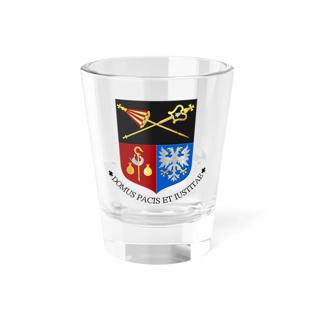 Sint Walburgis basiliek wapen (Netherlands) (Coat of Arms) Shot Glass 1.5oz 1.5oz - Go Mug Yourself