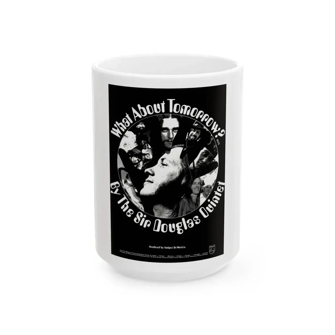 Sir Douglas Quintet 1970 (Music Poster) White Coffee Mug 15oz - Go Mug Yourself