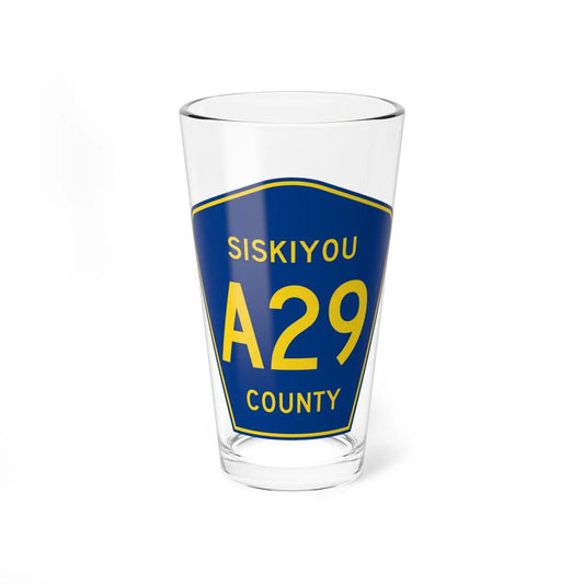 Siskiyou County A29 (California) (Road Sign) Pint Glass 16oz 16oz - Go Mug Yourself