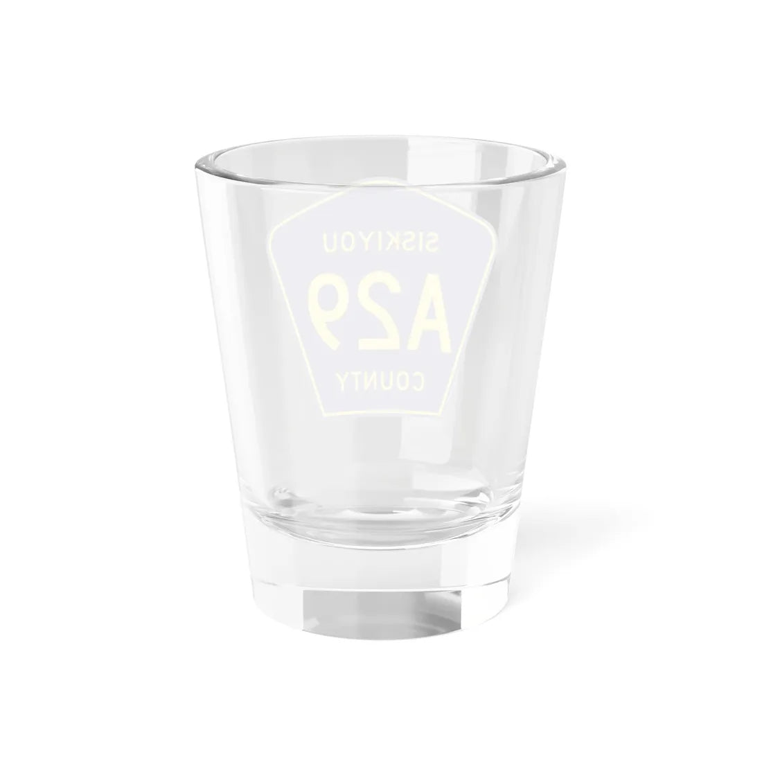 Siskiyou County A29 (California) (Road Sign) Shot Glass 1.5oz - Go Mug Yourself