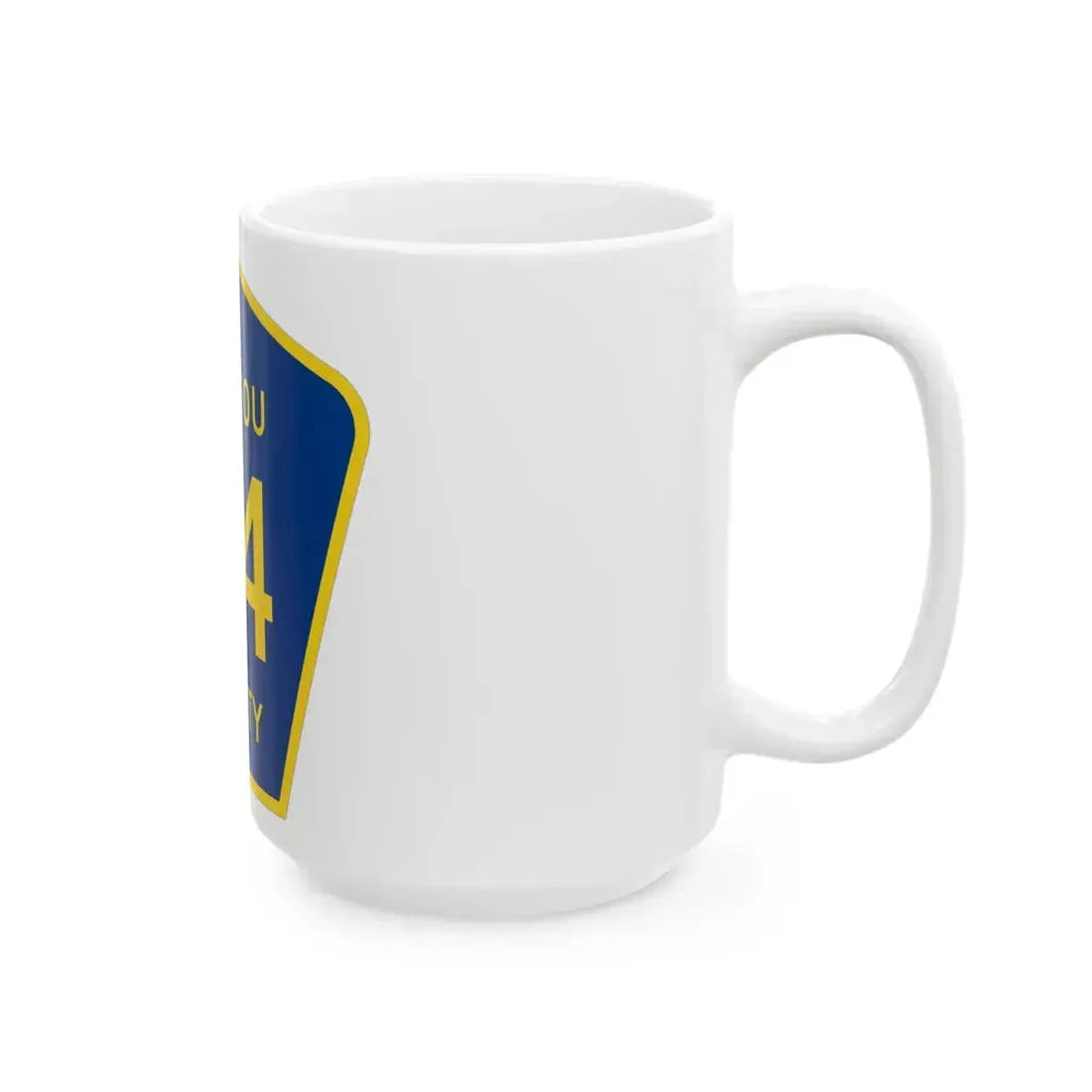 Siskiyou County D4 (California) (Road Sign) White Coffee Mug - Go Mug Yourself