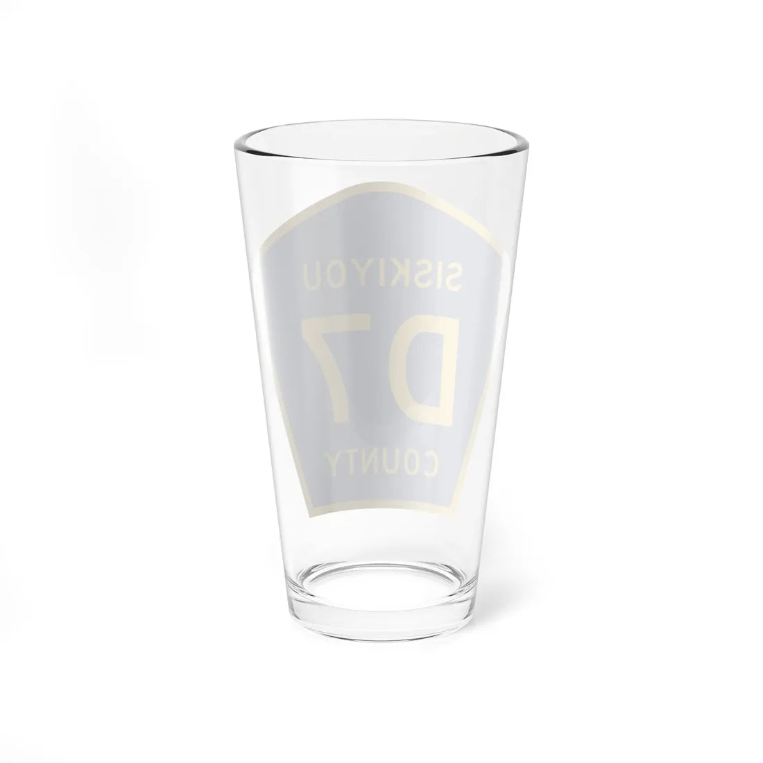 Siskiyou County D7 (California) (Road Sign) Pint Glass 16oz - Go Mug Yourself