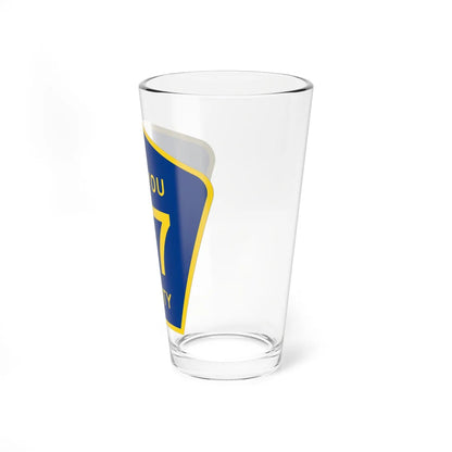 Siskiyou County D7 (California) (Road Sign) Pint Glass 16oz - Go Mug Yourself
