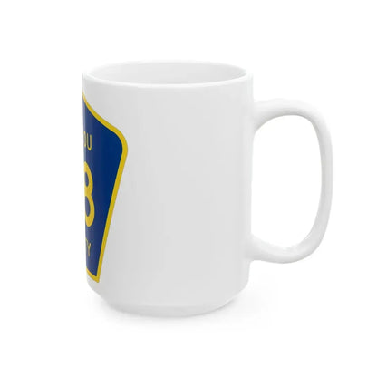 Siskiyou County D8 (California) (Road Sign) White Coffee Mug - Go Mug Yourself