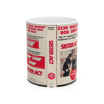 SISTER ACT DEMO TAPE (VHS COVER) - White Coffee Mug 11oz - Go Mug Yourself