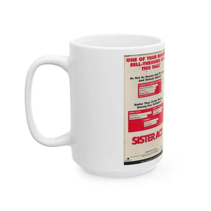 SISTER ACT DEMO TAPE (VHS COVER) - White Coffee Mug - Go Mug Yourself