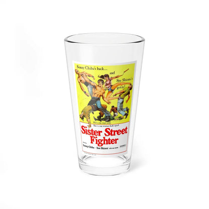 SISTER STREET FIGHTER 1974 Movie Poster - Pint Glass 16oz-16oz-Go Mug Yourself