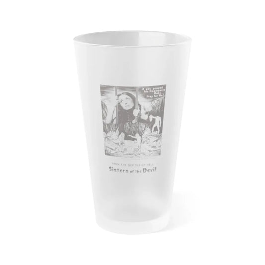 SISTERS OF THE DEVIL (THE DEVIL'S SISTERS) 1966 Movie Poster - Frosted Pint Glass 16oz 16oz Frosted - Go Mug Yourself