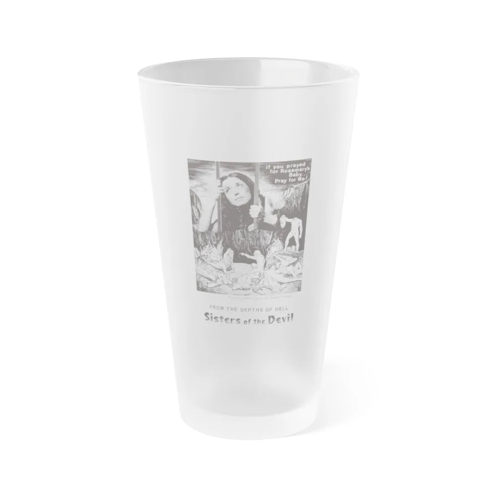 SISTERS OF THE DEVIL (THE DEVIL'S SISTERS) 1966 Movie Poster - Frosted Pint Glass 16oz-16oz-Frosted-Go Mug Yourself