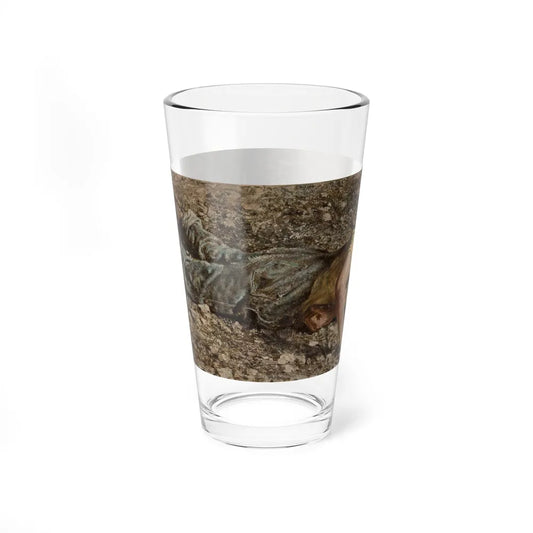 Sit Your Saddle Solid, story illustration (Magazine Illustration) Pint Glass 16oz 16oz - Go Mug Yourself