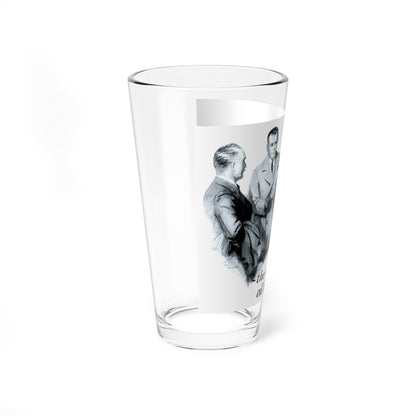 Sittin' Around Talkin' Oil Burners, 1927 (Magazine Illustration) Pint Glass 16oz-Go Mug Yourself