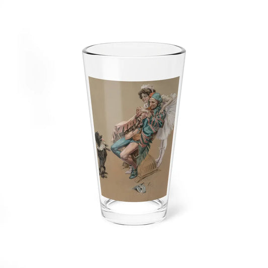 Sitting at Attention, 1908 (Magazine Illustration) Pint Glass 16oz-16oz-Go Mug Yourself