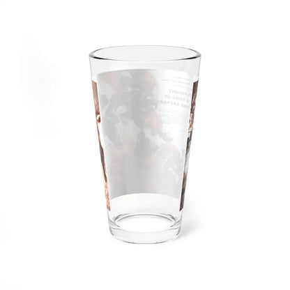 Six Men Fought Off a Tribe of Screaming Savages, Fury, December 1957 (Magazine Illustration) Pint Glass 16oz - Go Mug Yourself