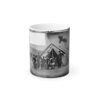 Six Officers of the 17Th New York Battery, Probably at Camp Barry, Near Washington, D.C. (U.S. Civil War) Color Changing Coffee Mug 11oz-11oz-Go Mug Yourself