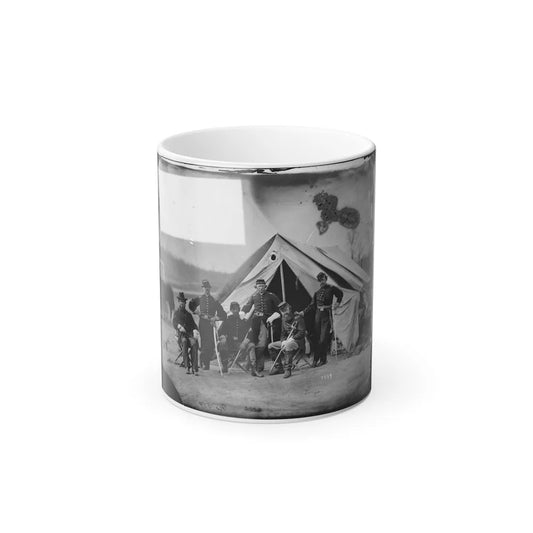 Six Officers of the 17Th New York Battery, Probably at Camp Barry, Near Washington, D.C. (U.S. Civil War) Color Changing Coffee Mug 11oz-11oz-Go Mug Yourself
