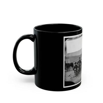 Six Officers Of The 17th New York Battery, Probably At Camp Barry, Near Washington, D.C. (U.S. Civil War) Black Coffee Mug - Go Mug Yourself