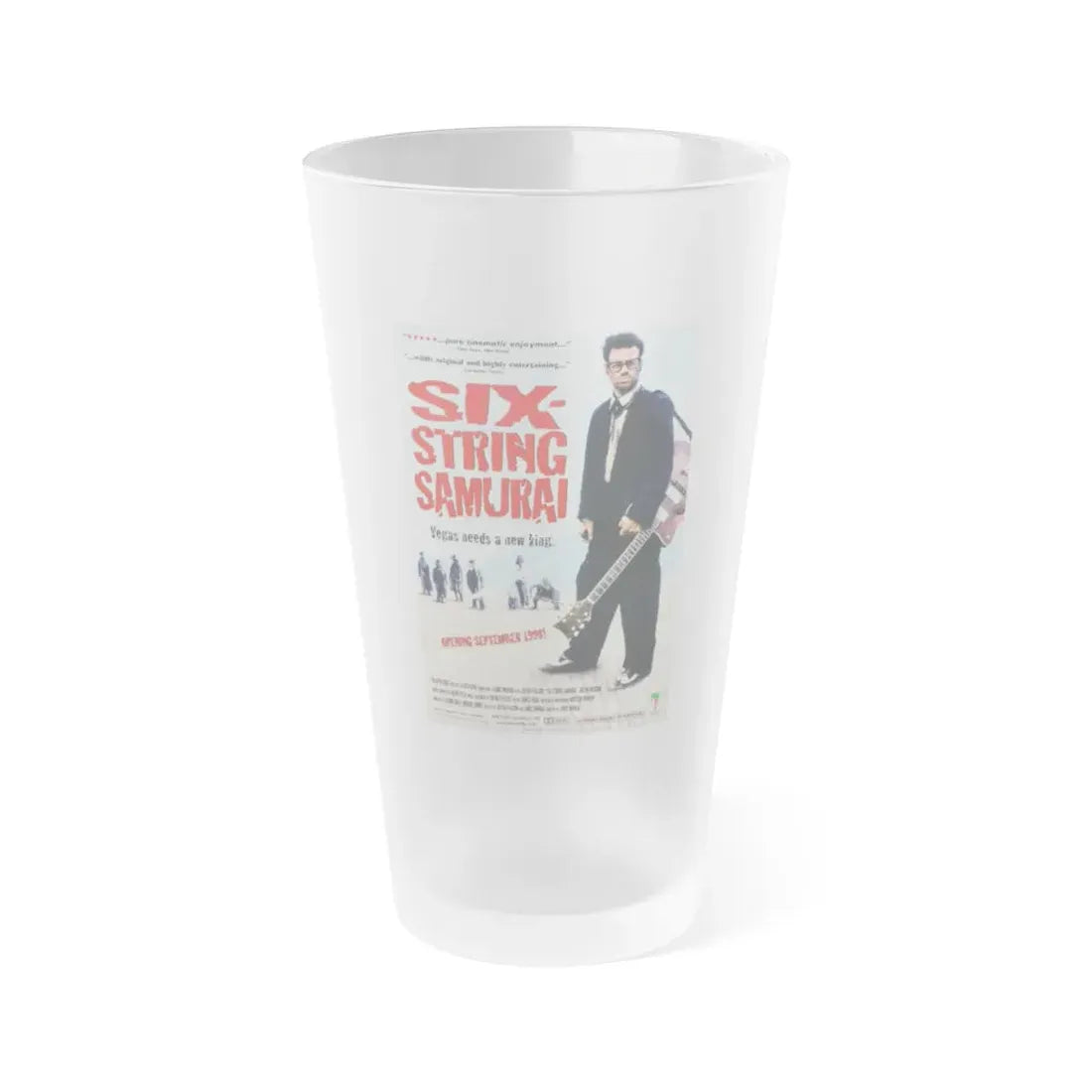 SIX-STRING SAMURAI 1998 Movie Poster - Frosted Pint Glass 16oz Default Title - Go Mug Yourself