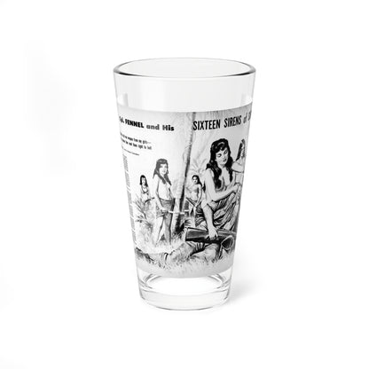 Sixteen Sirens of Sumatra, True Men Stories, December 1958 (Magazine Illustration) Pint Glass 16oz-16oz-Go Mug Yourself